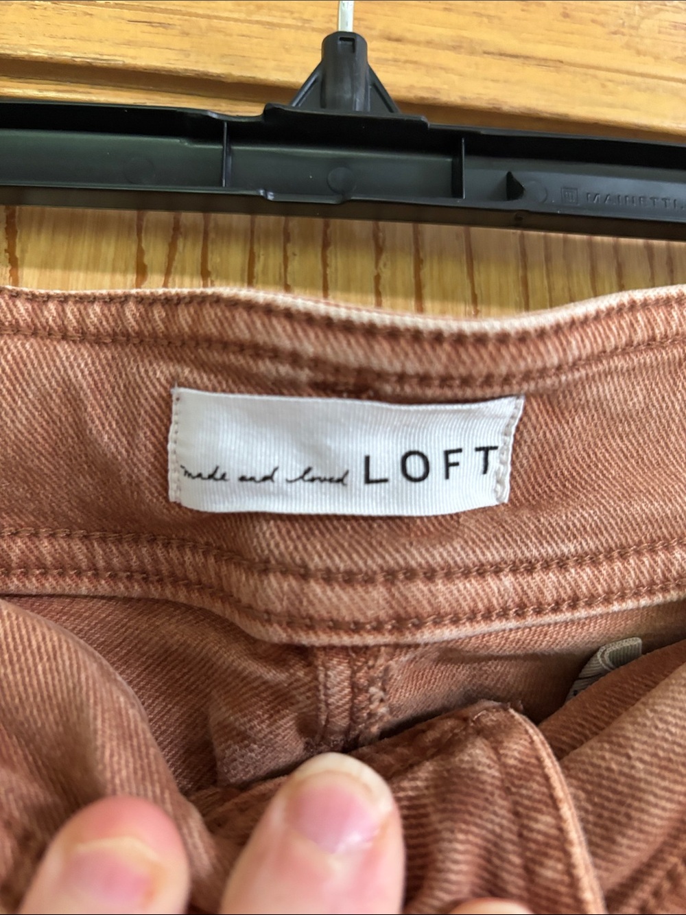 LOFT Women's Rust-Brown Straight Leg Jeans - Picture 2 of 5